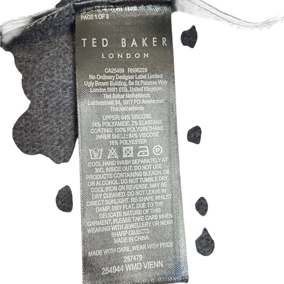 Ted Baker puff sleeve mini dress.  Long sleeve.  ted baker size 4. Us Size 10-12 - Picture 10 of 15